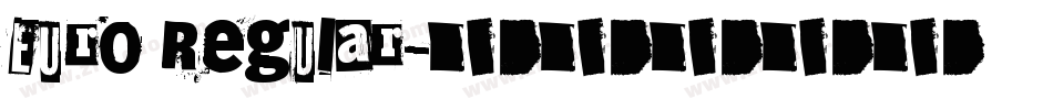 Euro Regular字体转换